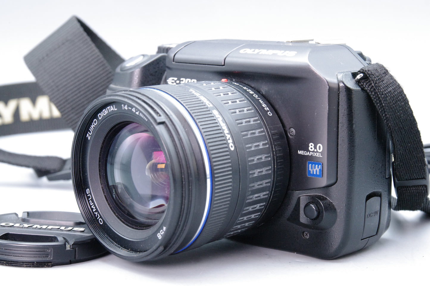 Olympus E‑300 DSLR Camera – 8MP – 14–42mm Lens – Bent CF Pin – Spares/Repair