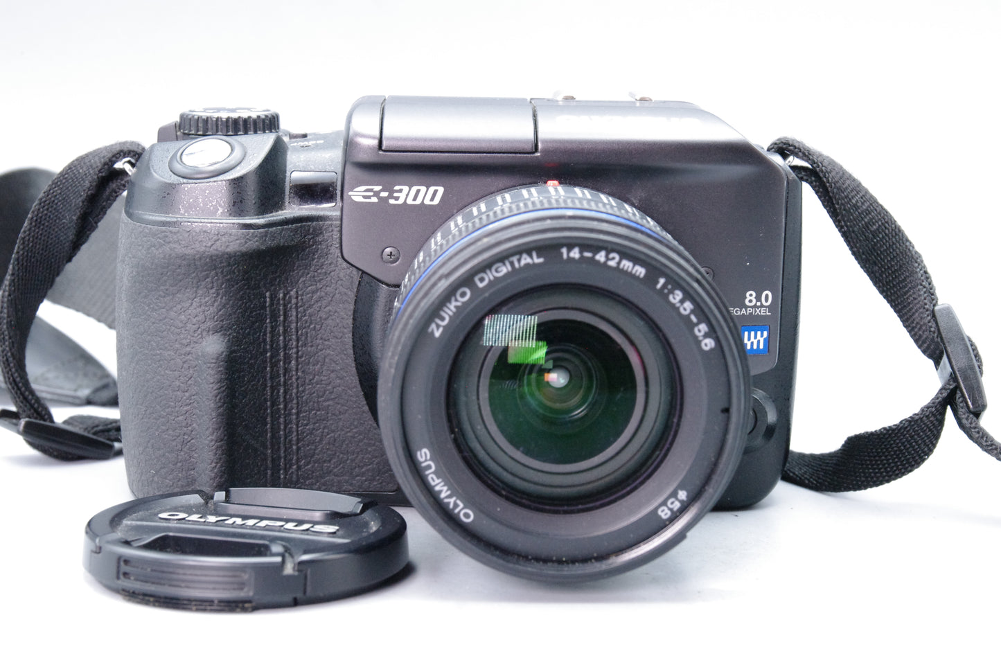 Olympus E‑300 DSLR Camera – 8MP – 14–42mm Lens – Bent CF Pin – Spares/Repair