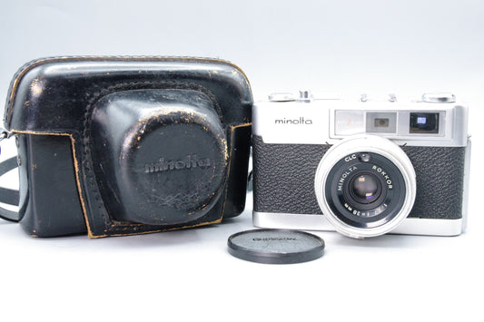 Minolta AL‑F 35mm Rangefinder – Excellent Condition – Tested – Case & Cap