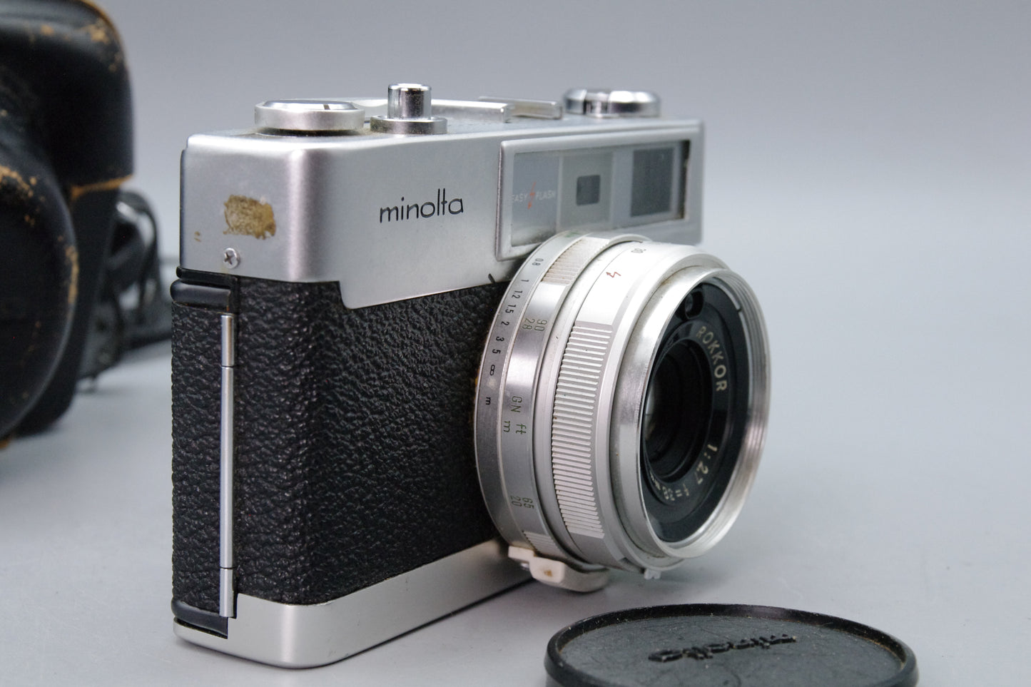 Minolta AL‑F 35mm Rangefinder – Excellent Condition – Tested – Case & Cap