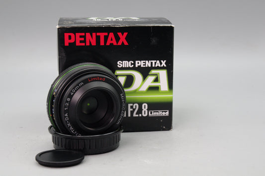 Pentax‑DA 40mm F/2.8 Limited Lens – Boxed – Mint Condition – K Mount