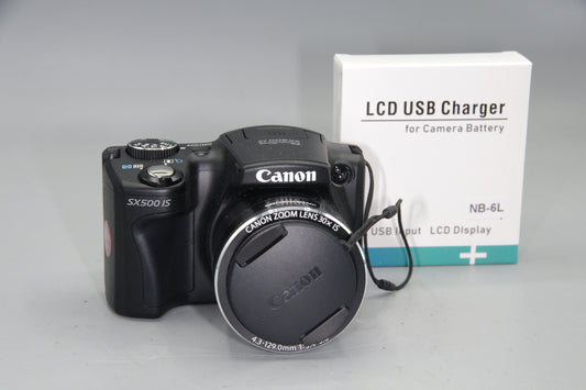 Canon PowerShot SX500 IS – 16MP Bridge Camera 30x Zoom HD Video Manual Mode Compact