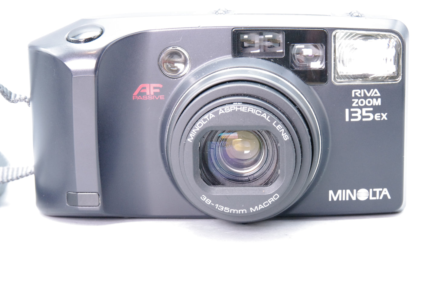Minolta Riva Zoom 135ex 35mm Film Camera – Tested – Fully Working – VGC
