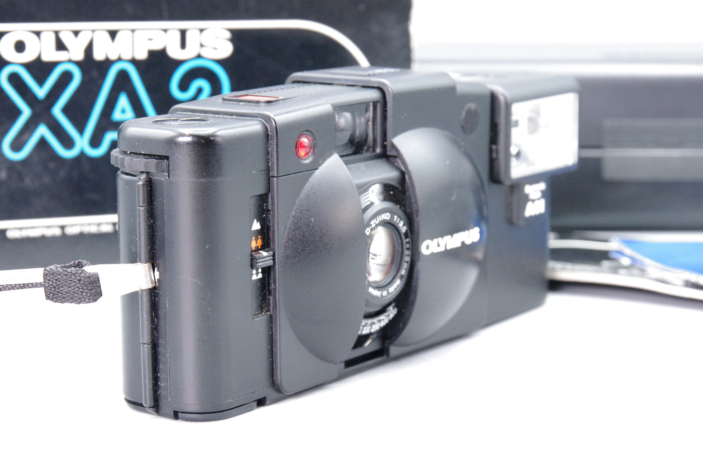 Olympus XA2 35mm Compact Film Camera with A11 Flash – Boxed & Tested