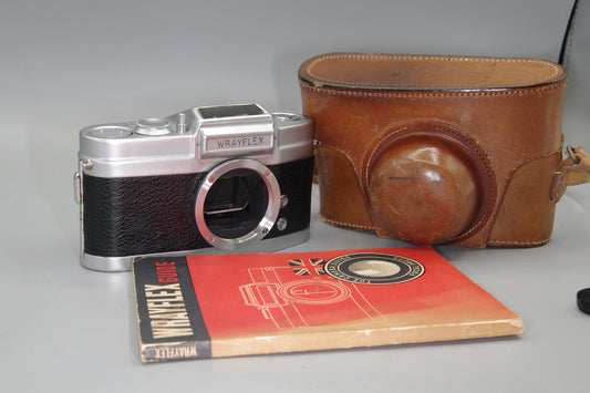 Wrayflex Ia 35mm British SLR Camera 1950s Rare Reflex Design Collectible - 2590