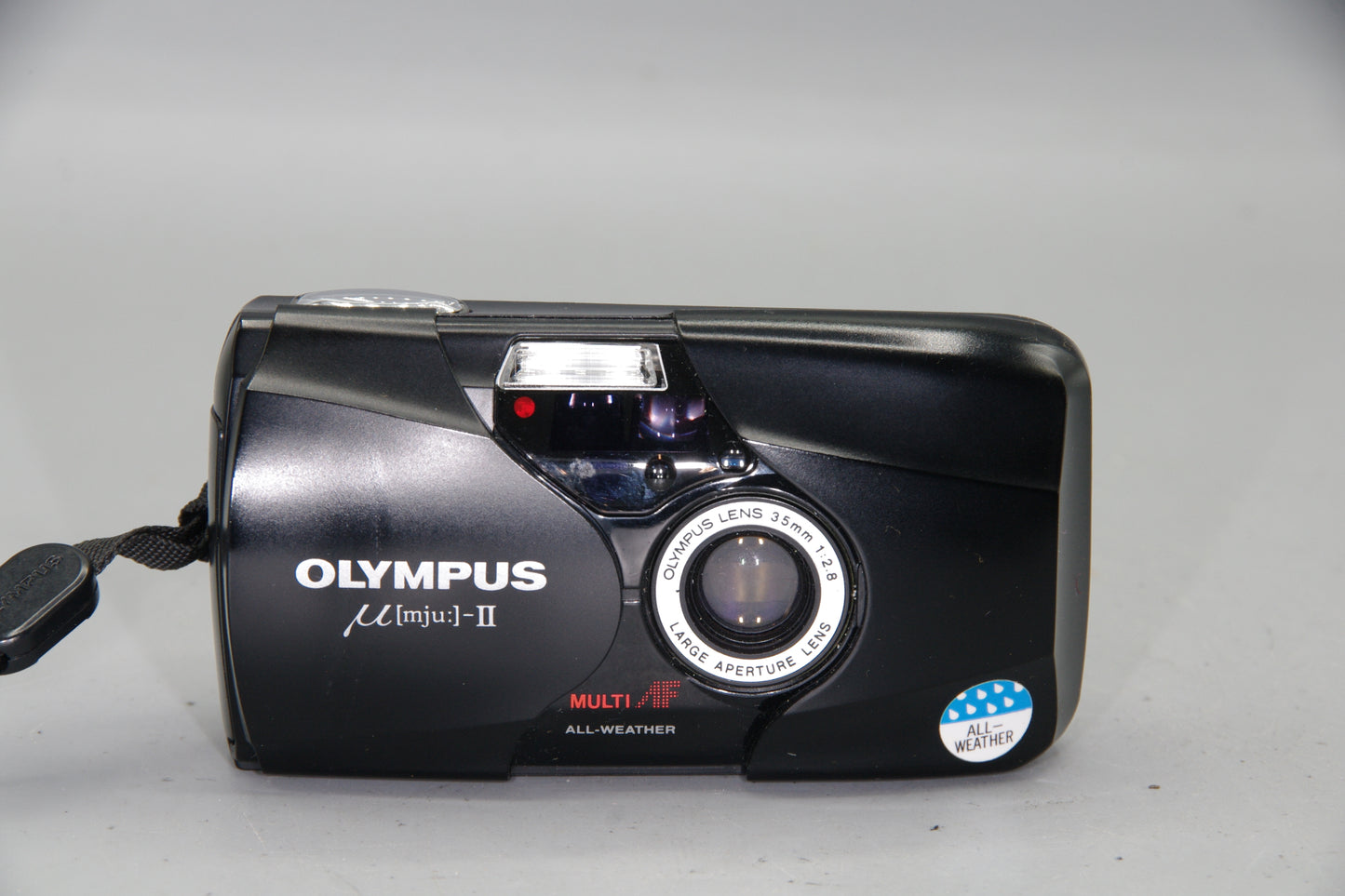 Olympus MJU II 35mm Film Camera Boxed with Case Paperwork Classic Point & Shoot