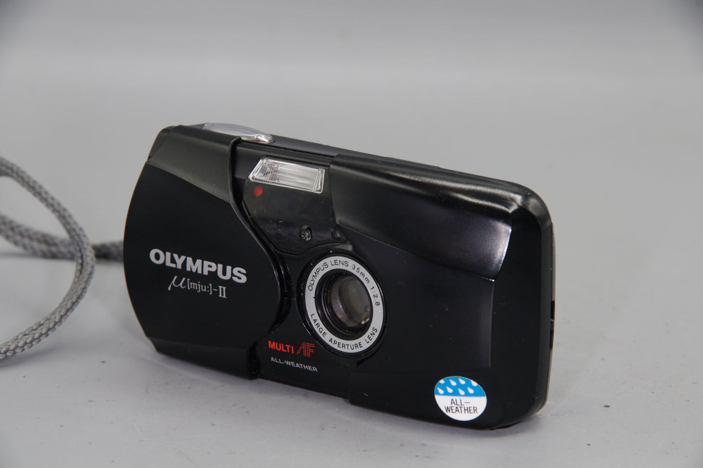 Olympus MJU II 35mm Film Camera Boxed with Case Paperwork Classic Point & Shoot