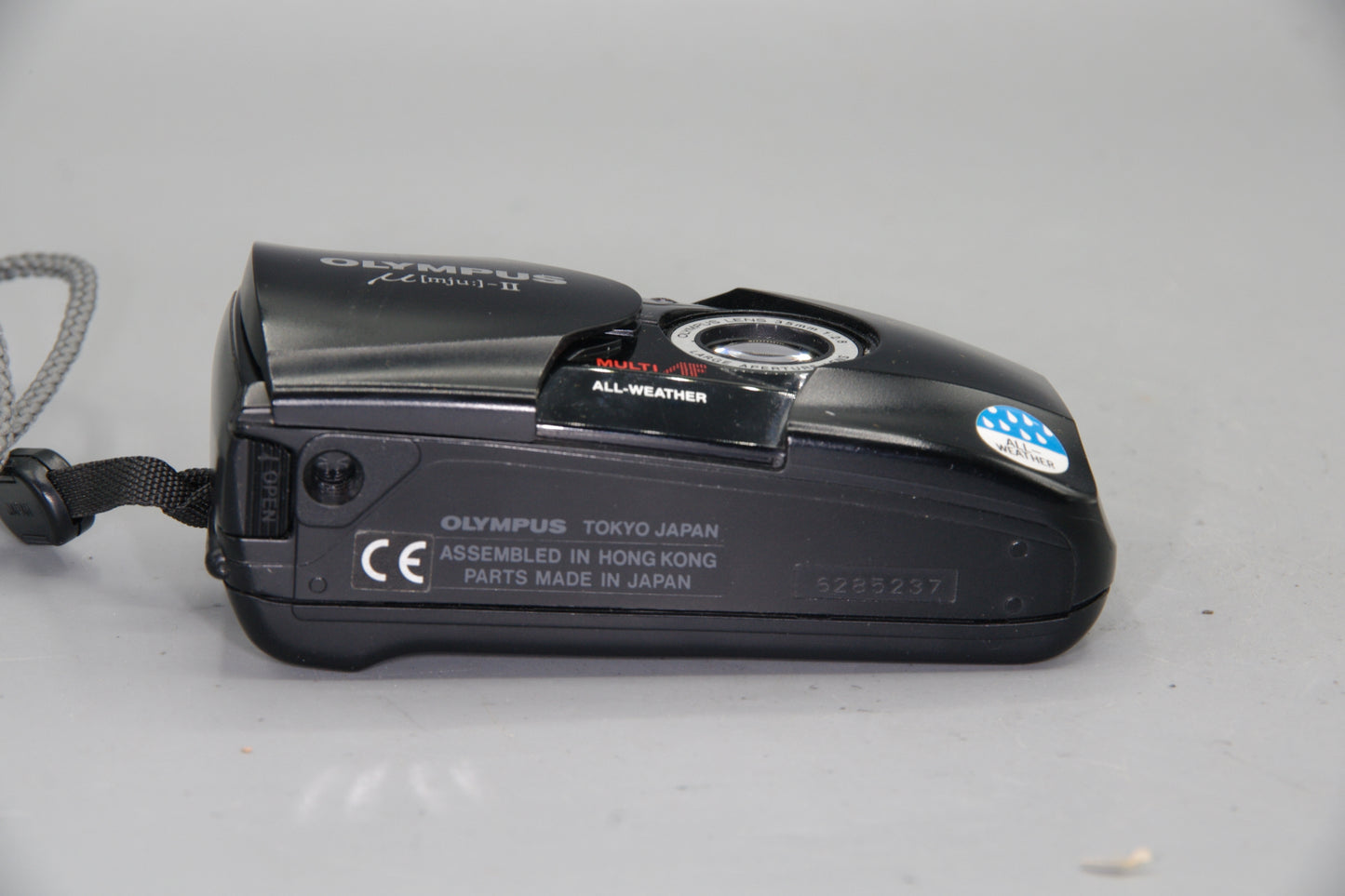 Olympus MJU II 35mm Film Camera Boxed with Case Paperwork Classic Point & Shoot