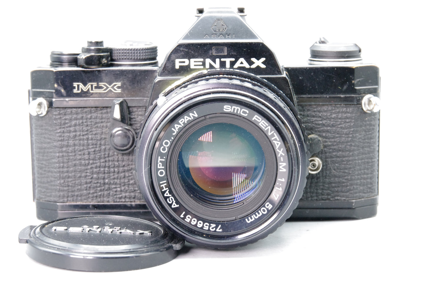 Pentax MX 35mm SLR Black + SMC 50mm f/1.7 Lens – Fully Working