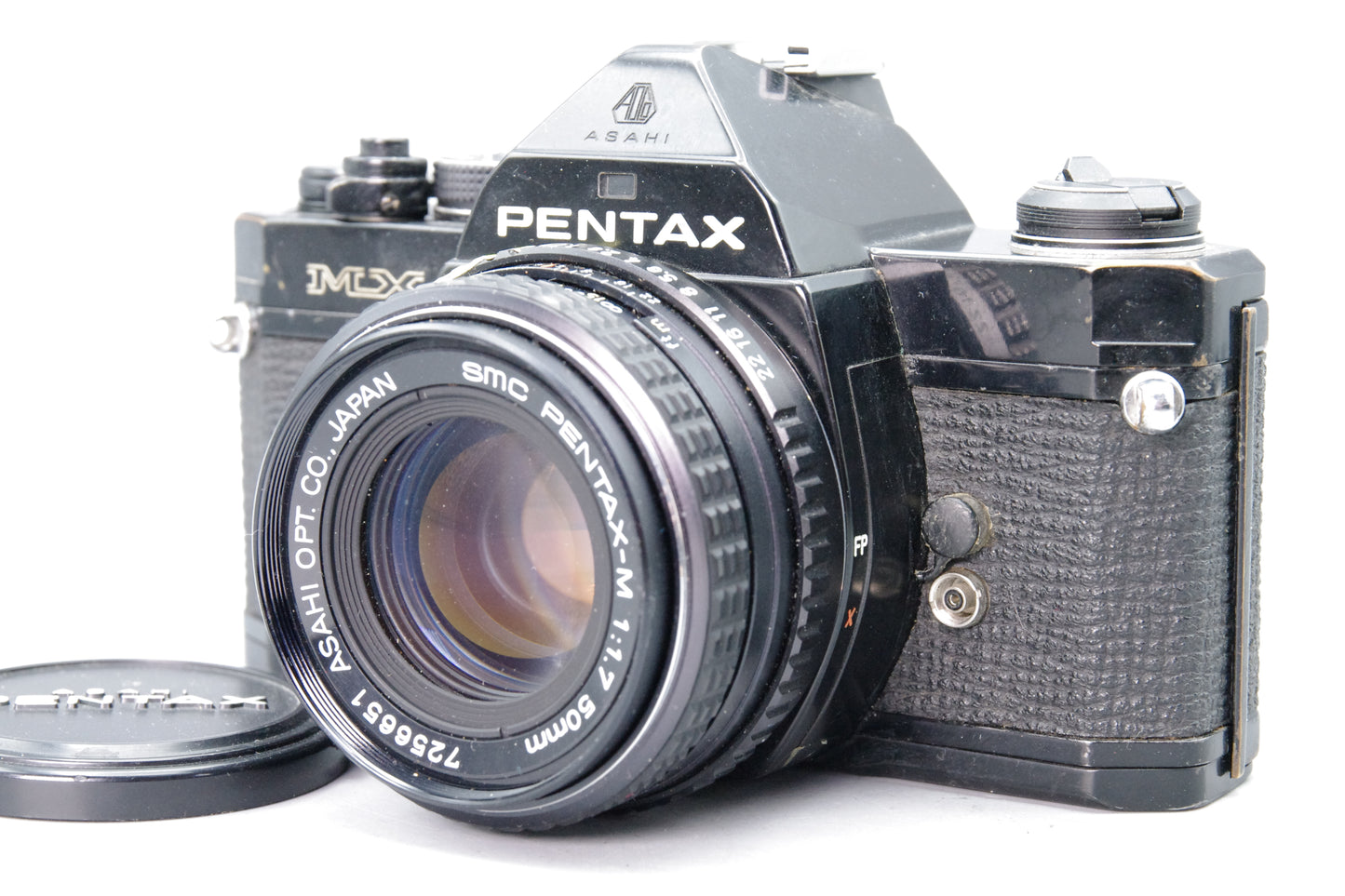 Pentax MX 35mm SLR Black + SMC 50mm f/1.7 Lens – Fully Working