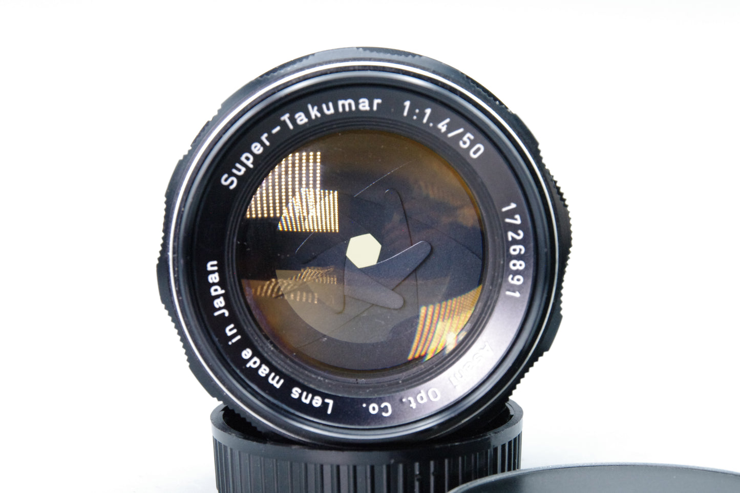 Asahi Super‑Takumar 50mm f/1.4 Lens – M42 Mount – Both Caps – Excellent