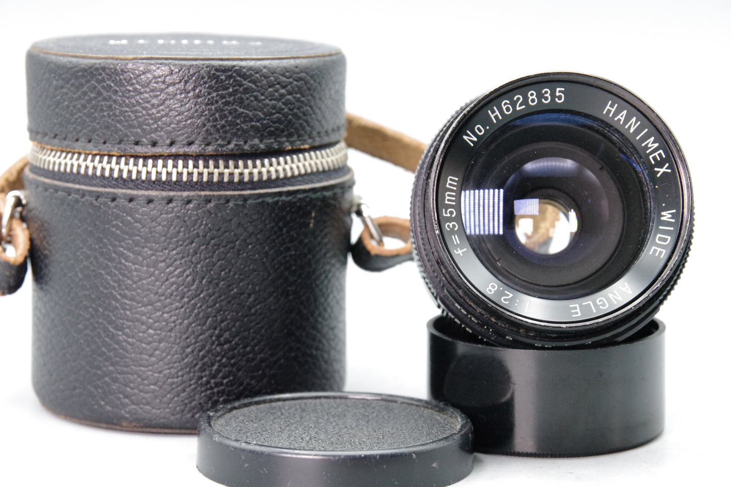 Hanimex 35mm f/2.8 Wide Angle Lens – M42 Mount – Very Good – With Case