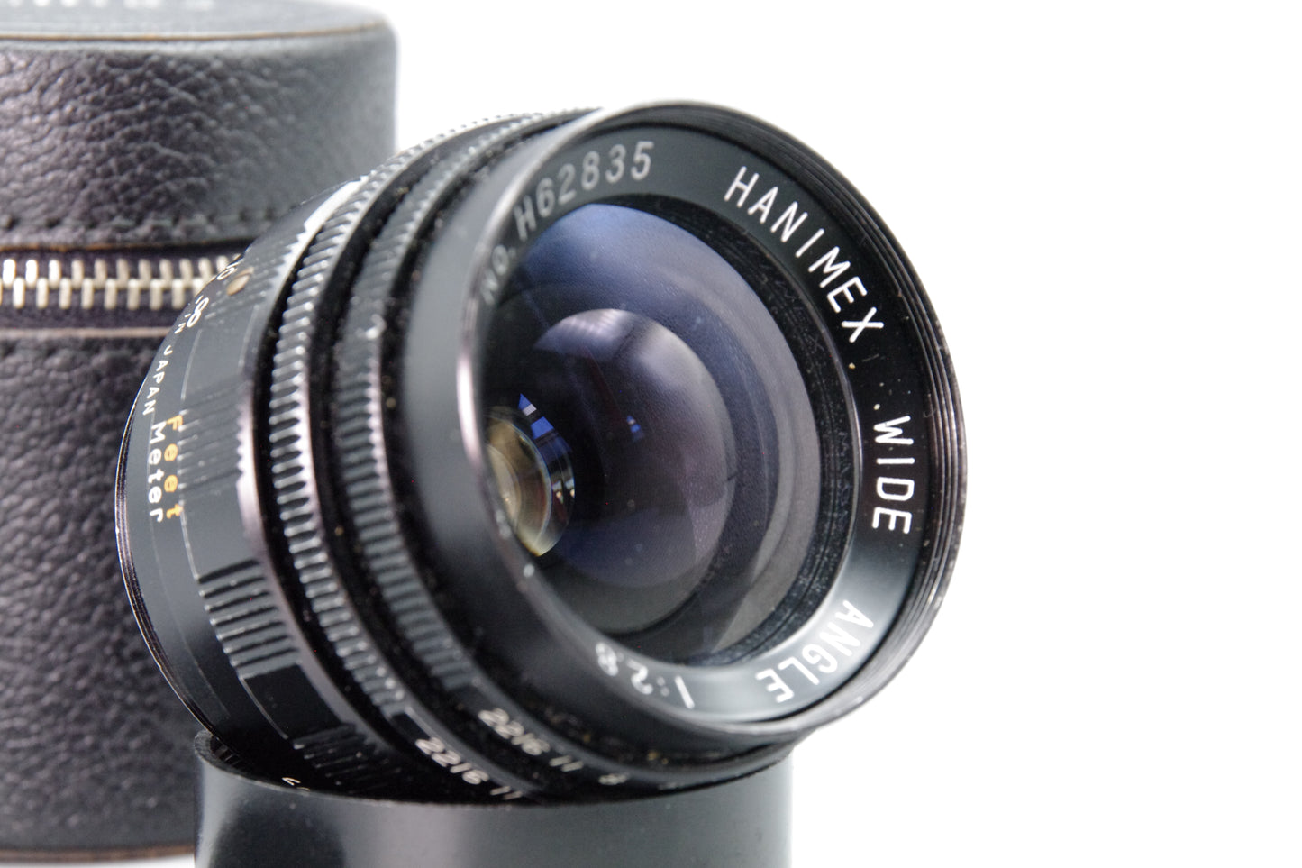 Hanimex 35mm f/2.8 Wide Angle Lens – M42 Mount – Very Good – With Case