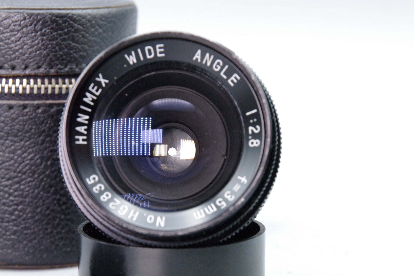 Hanimex 35mm f/2.8 Wide Angle Lens – M42 Mount – Very Good – With Case