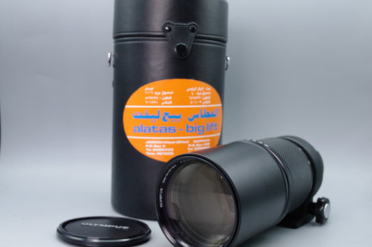 Olympus Zuiko Auto‑T 300mm f/4.5 Telephoto Lens – OM Mount – Excellent