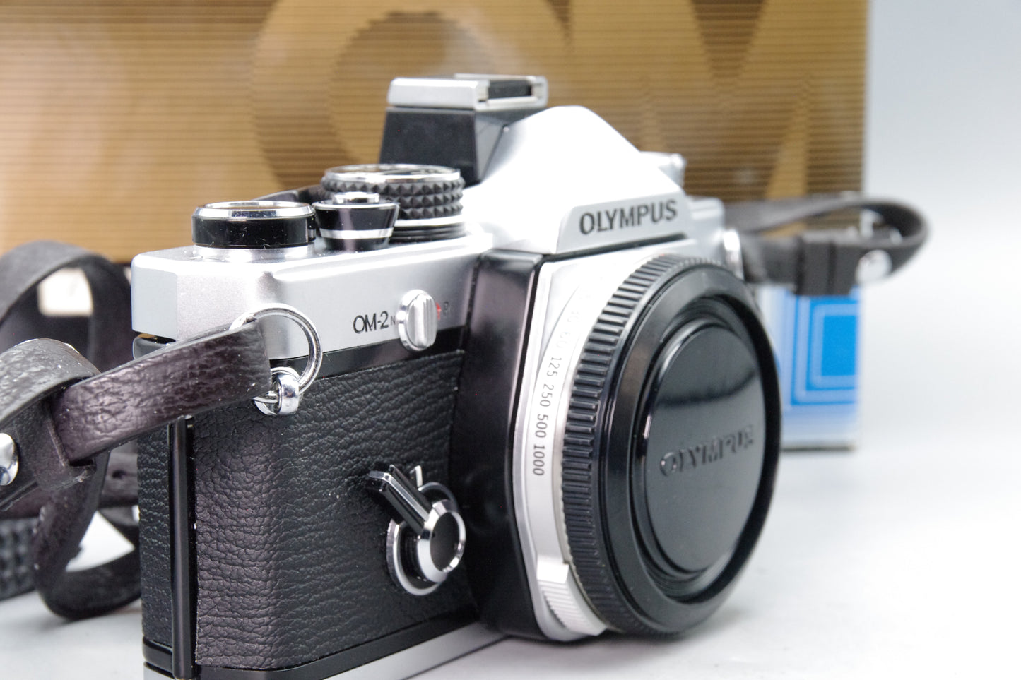 Olympus OM‑2 35mm SLR Camera – Near Mint – Original Box & Paperwork