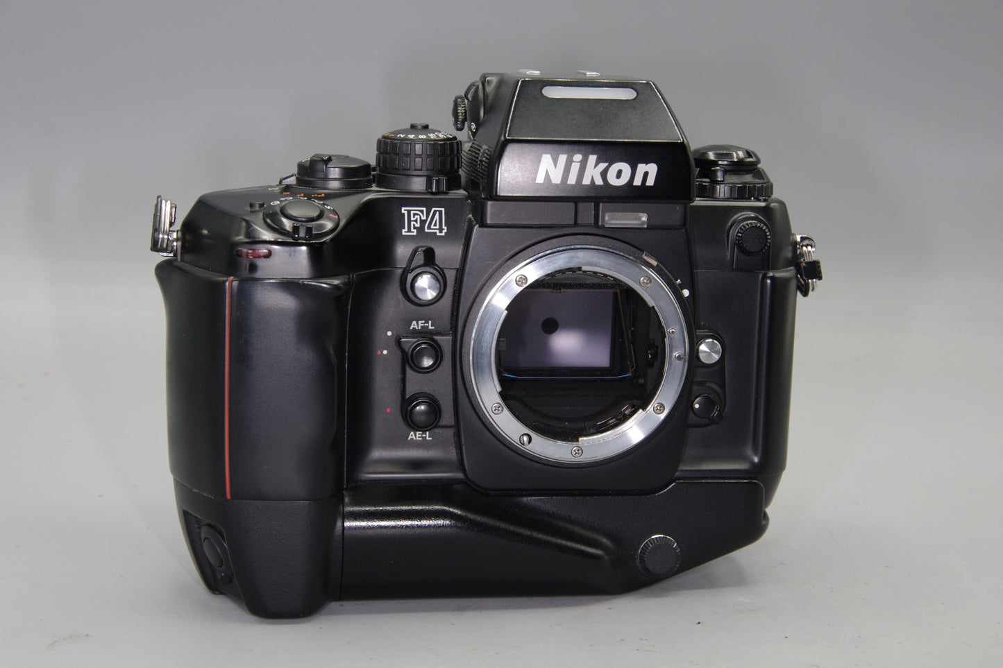 Nikon F4 35mm SLR Film Camera – AF with MB-21 Grip & MF-23 Data Back