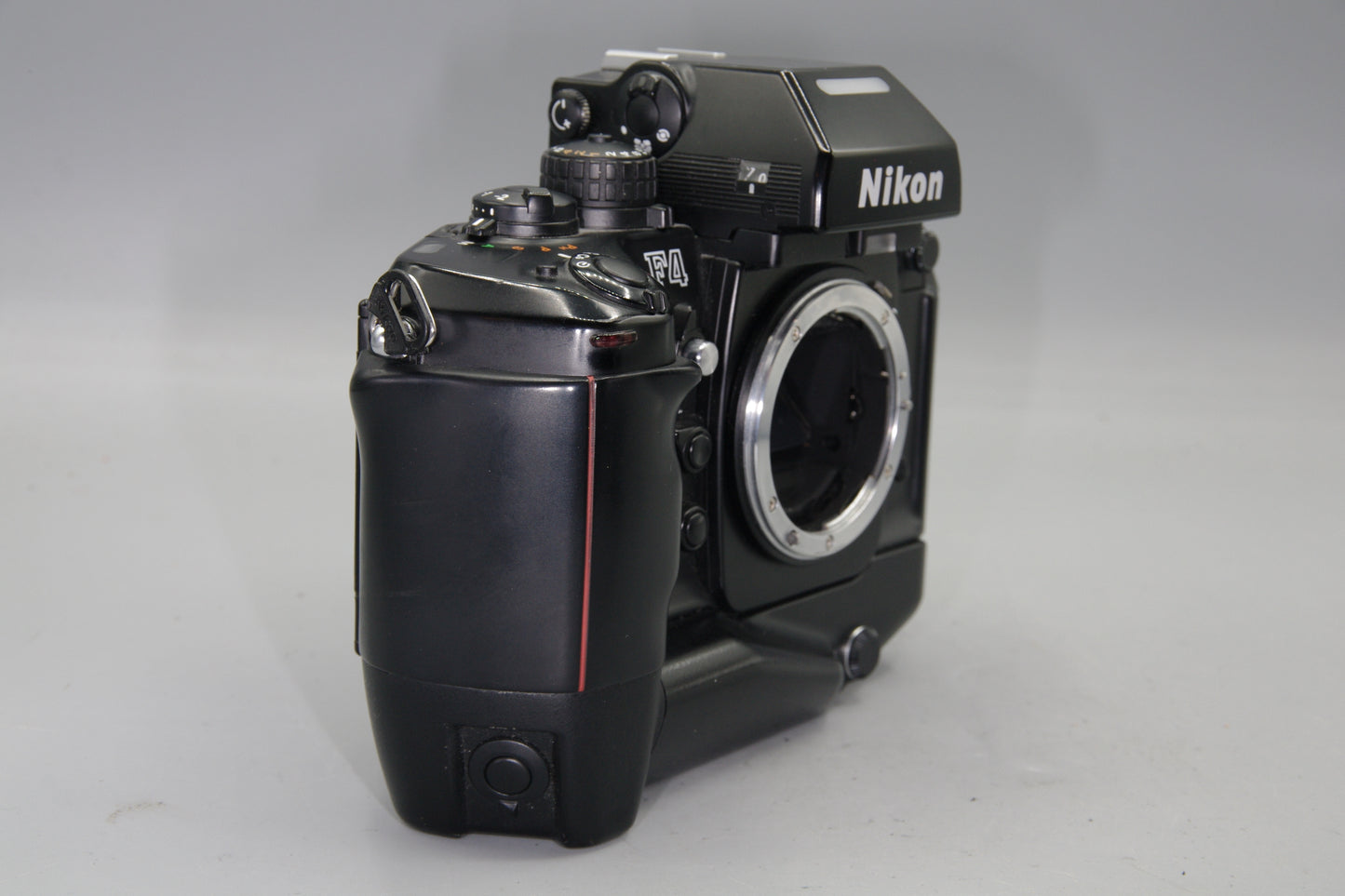 Nikon F4 35mm SLR Film Camera – AF with MB-21 Grip & MF-23 Data Back