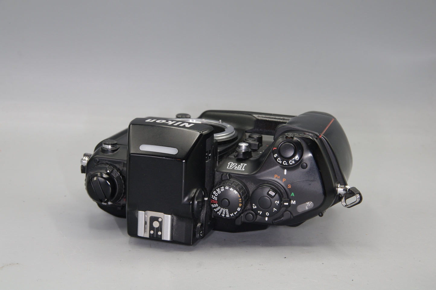 Nikon F4 35mm SLR Film Camera – AF with MB-21 Grip & MF-23 Data Back