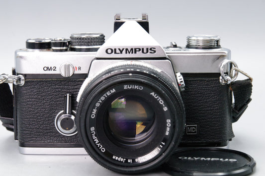Olympus OM-2 35mm SLR + Zuiko 50mm f/1.8 Lens  - EXC -New Batteries
