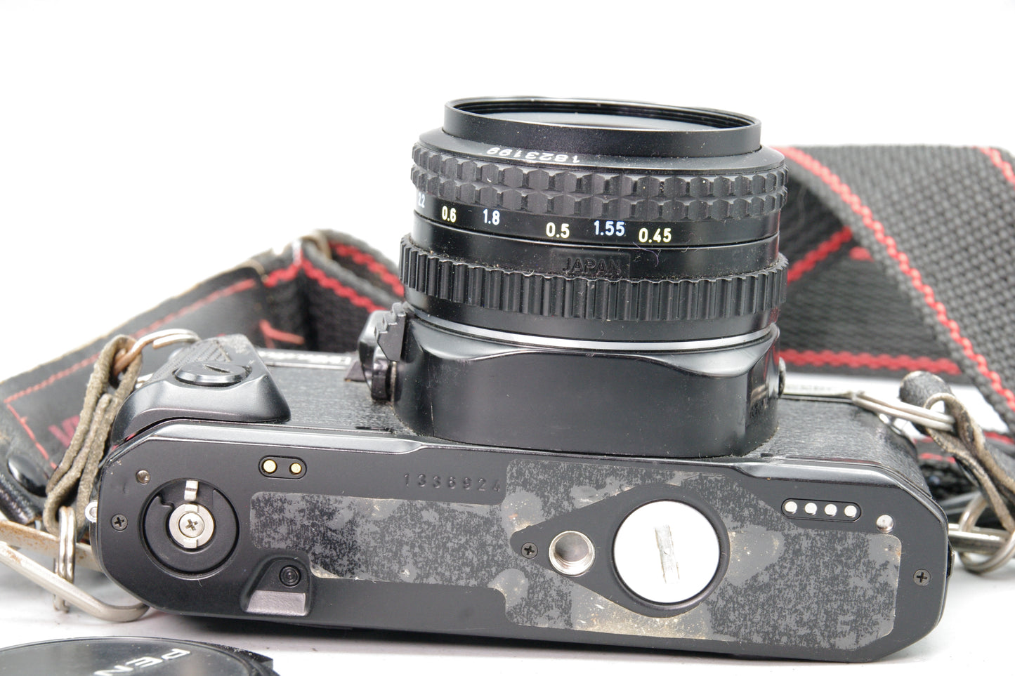Pentax Program A 35mm SLR with 50mm F/1.7 Lens + Batteries + Case – VGC