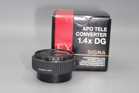 Sigma APO Tele Converter 1.4X DG EX for Minolta A Mount - Boxed - MINT