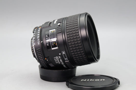 Nikon AF Micro Nikkor 60mm f/2.8D Lens – Serviced – Excellent Condition