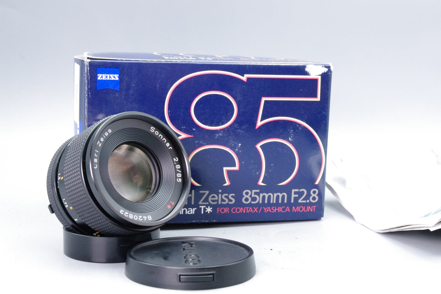 Carl Zeiss Sonnar 85mm f/2.8 Lens – C/Y Mount – Boxed – Excellent Condition
