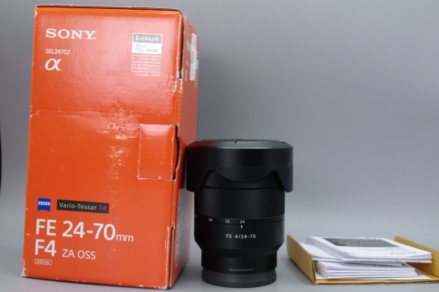 Carl Zeiss Vario‑Tessar ZA OSS FE 24–70mm f/4 Lens – Sony E – Boxed – Nr Mint