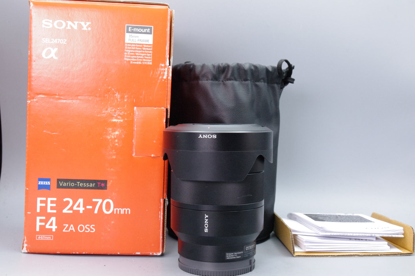 Carl Zeiss Vario‑Tessar ZA OSS FE 24–70mm f/4 Lens – Sony E – Boxed – Nr Mint