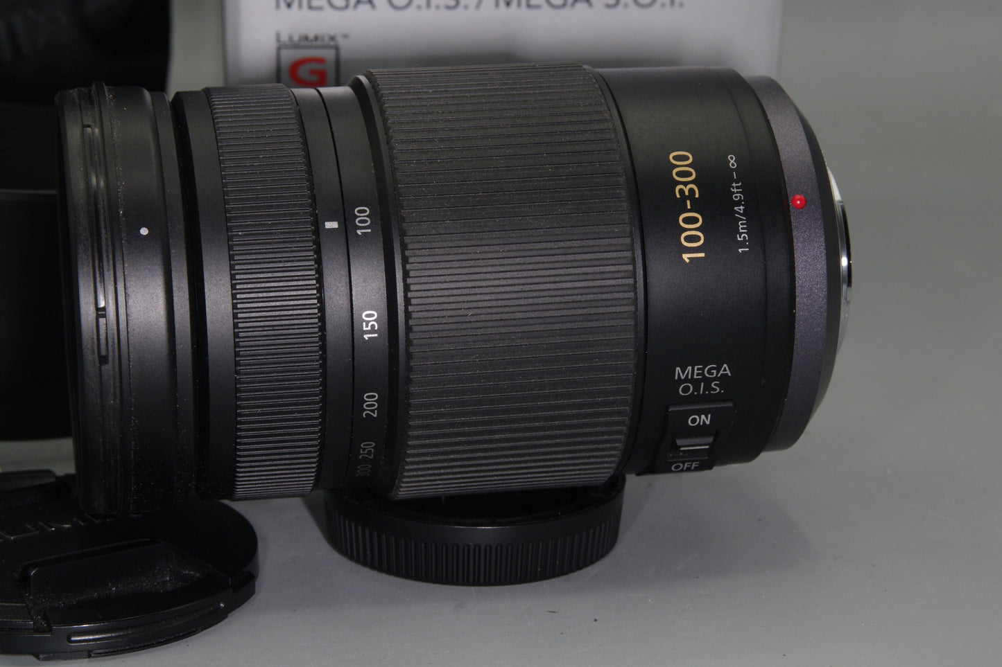 Lumix G Vario 100-300mm F/4.0-5.6 Mega O.I.S. M4/3 Lens - Excellent Boxed