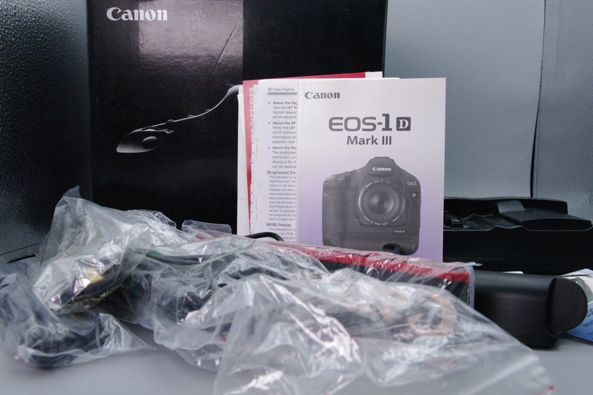 Canon EOS‑1D Mark III DSLR – Boxed – Charger Battery Cables – Tested – VGC