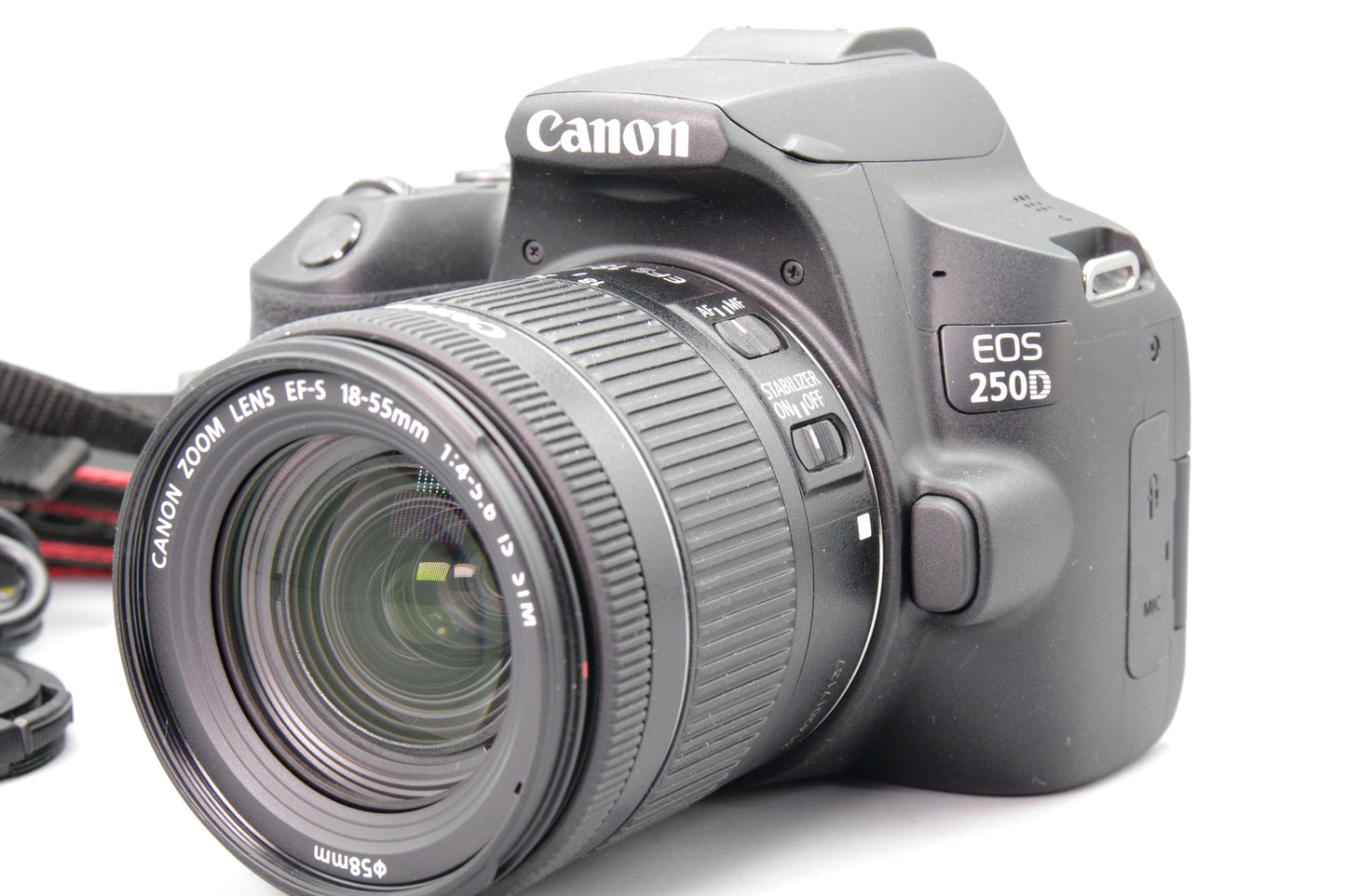 Canon EOS 250D DSLR with 18‑55mm IS STM Lens – Mint – Battery & USB Charger