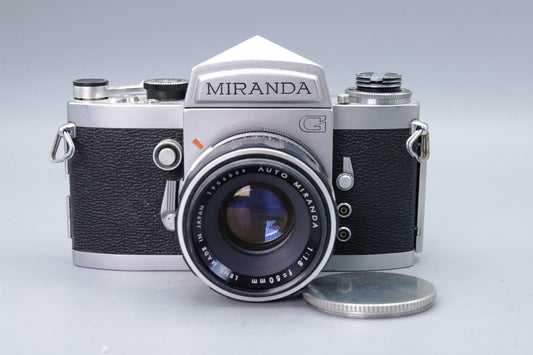 Miranda G 35mm SLR Camera – 50mm f/1.8 Lens – VGC – Fully Working