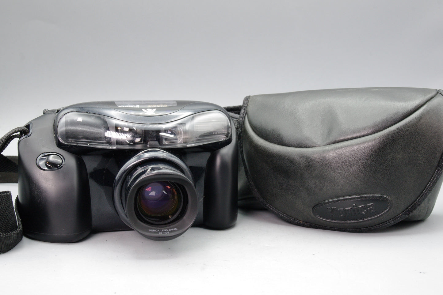 Konica Aiborg 35mm Film Camera – Fully Working – With Case – Very Good