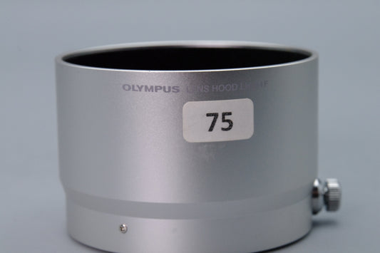 Olympus LH‑61F Silver Lens Hood – For 75mm f/1.8 – Genuine – VGC