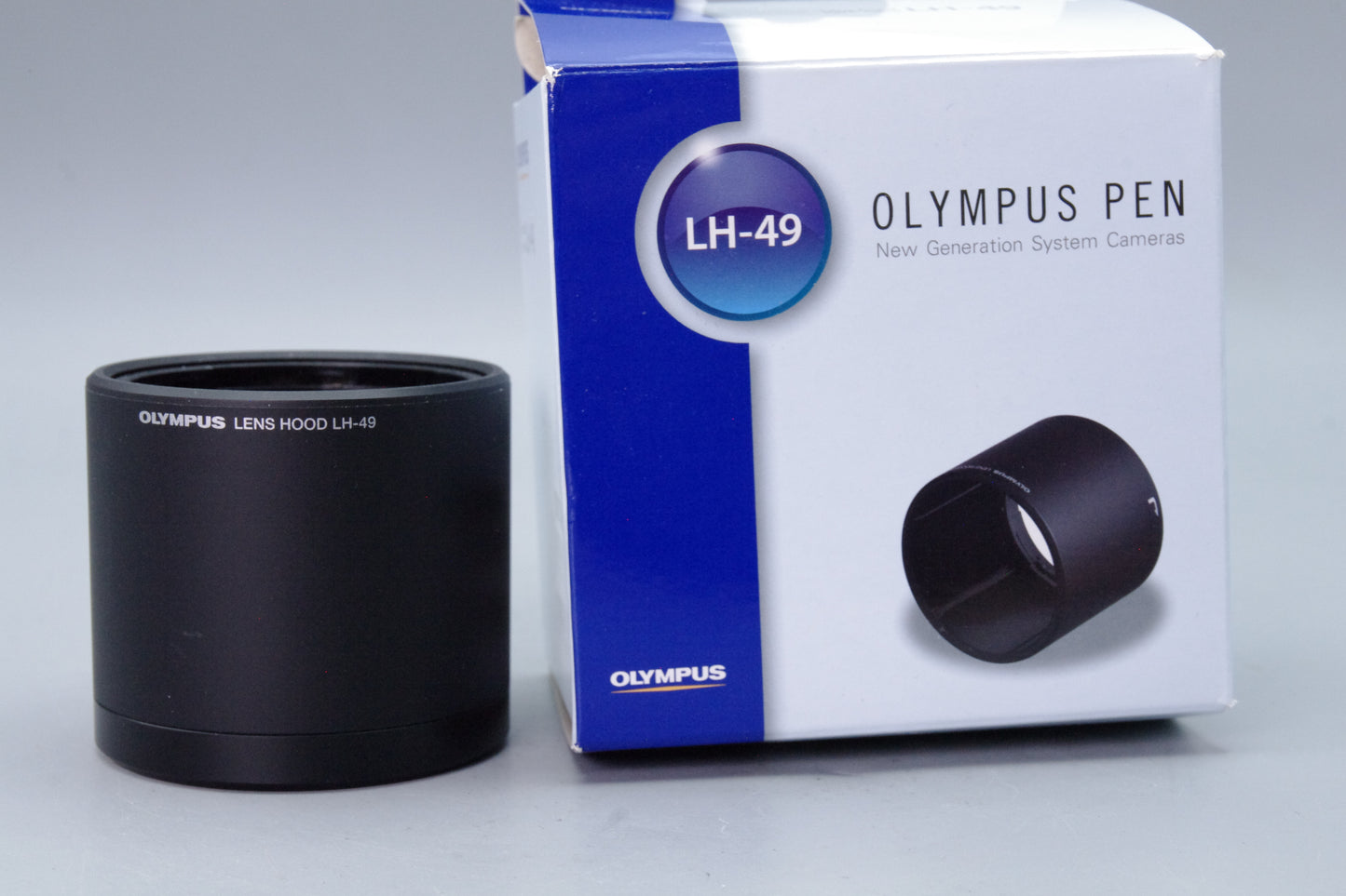 Olympus LH‑49 Lens Hood – Genuine – Boxed – Mint – For 60mm f/2.8 Macro