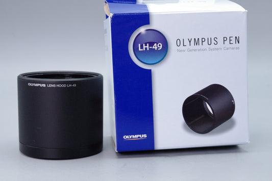 Olympus LH‑49 Lens Hood – Genuine – Boxed – Mint – For 60mm f/2.8 Macro
