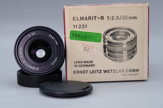 Leitz Wetzlar Elmarit‑R 35mm f/2.8 Lens – Leica R Mount – 3rd Cam – Boxed