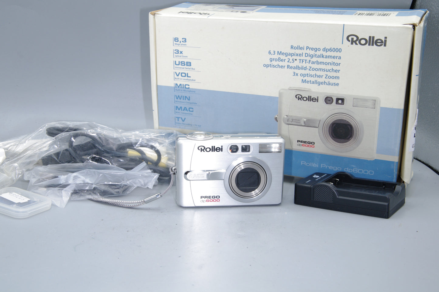 Rollei DP6000 Digital Camera – 6.3MP – 3x Zoom – Boxed – Compact –Mint