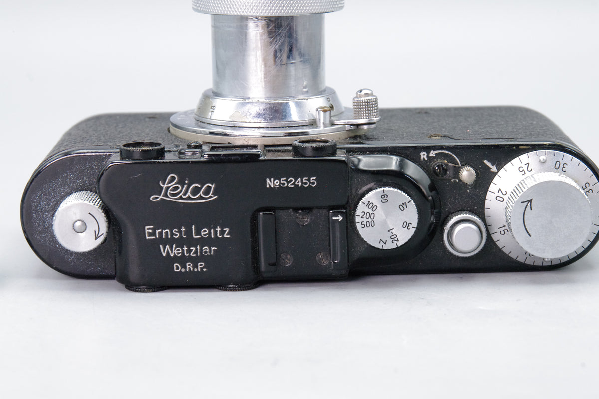 Leica I Converted to III 1930 – Black – Elmar 50mm f/3.5 – Tested – VGC Working