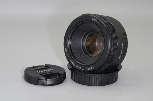 Canon EF 50mm F/1.8 STM Lens EF Mount Lens with both caps