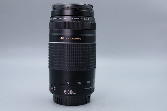 Canon EF 75–300mm f/4–5.6 III USM Lens – Telephoto Zoom – Fungus – AF Working