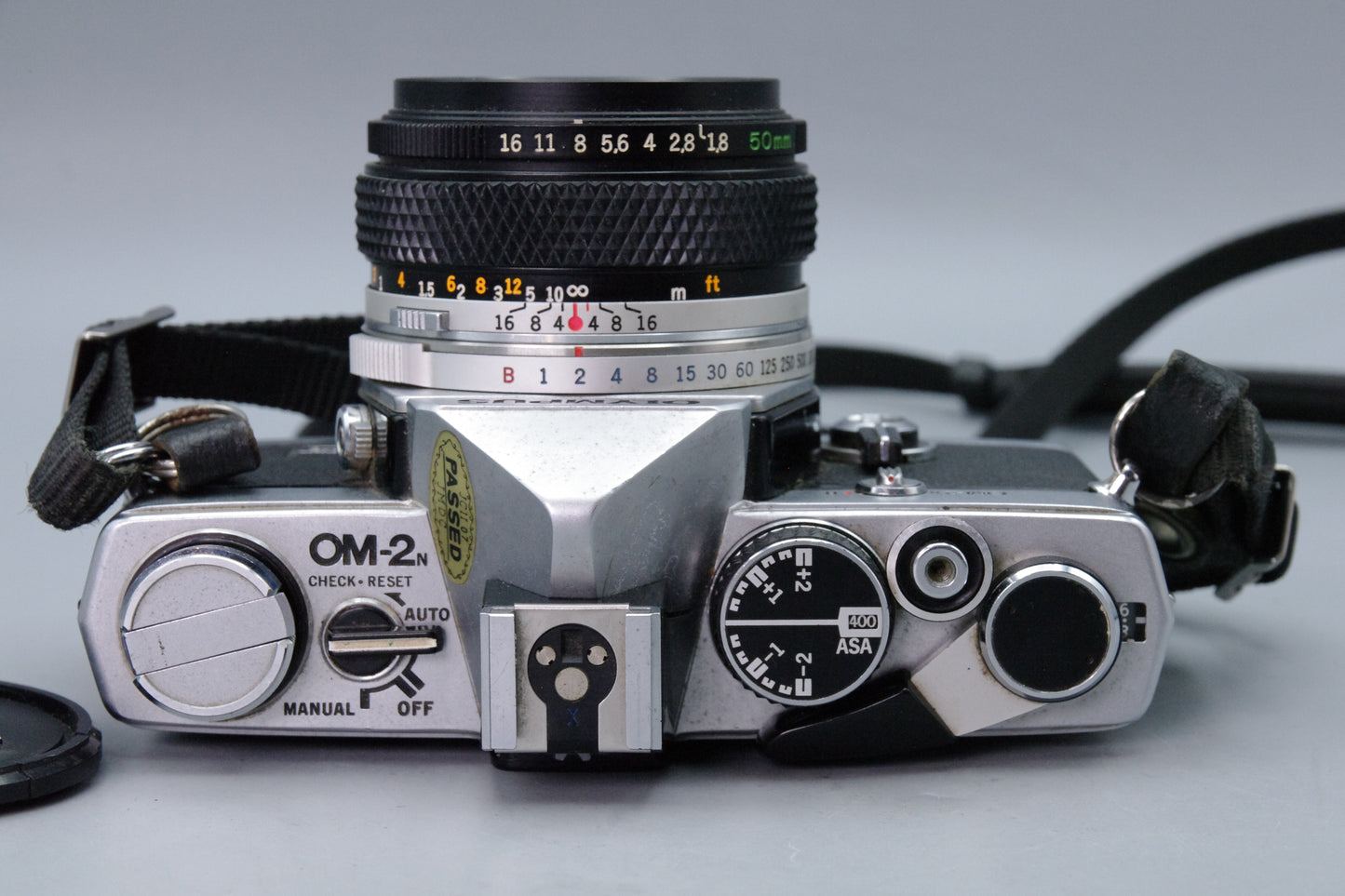 Olympus OM-2N 35mm SLR + Zuiko 50mm f/1.8 Lens – Tested & New Batteries