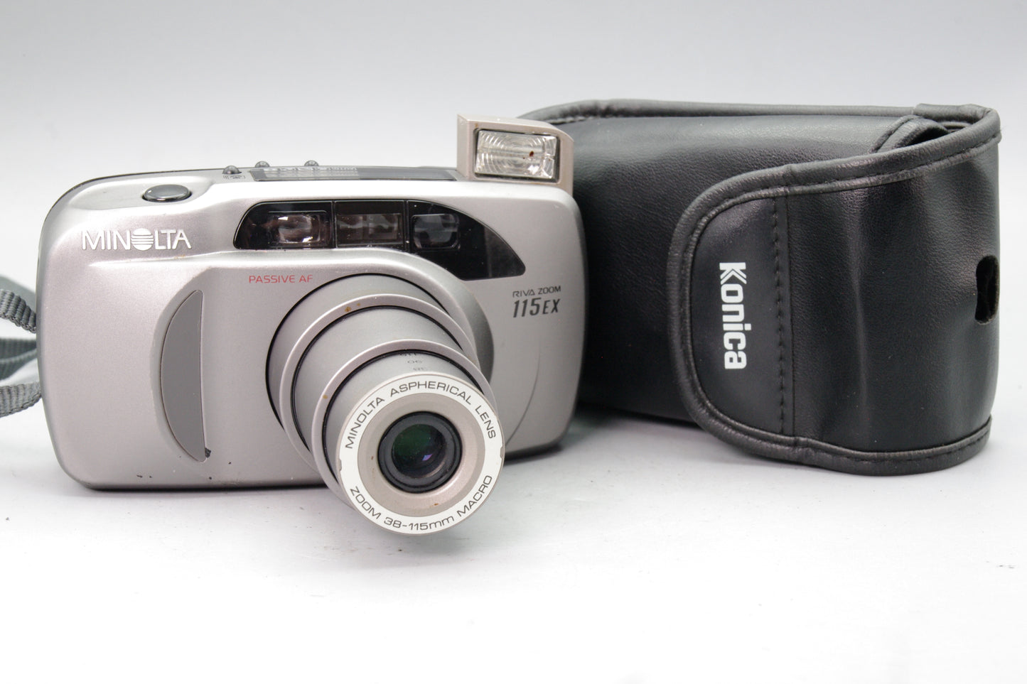 Minolta Riva Zoom 115ex 35mm Film Camera – Tested – Fully Working – Very Good