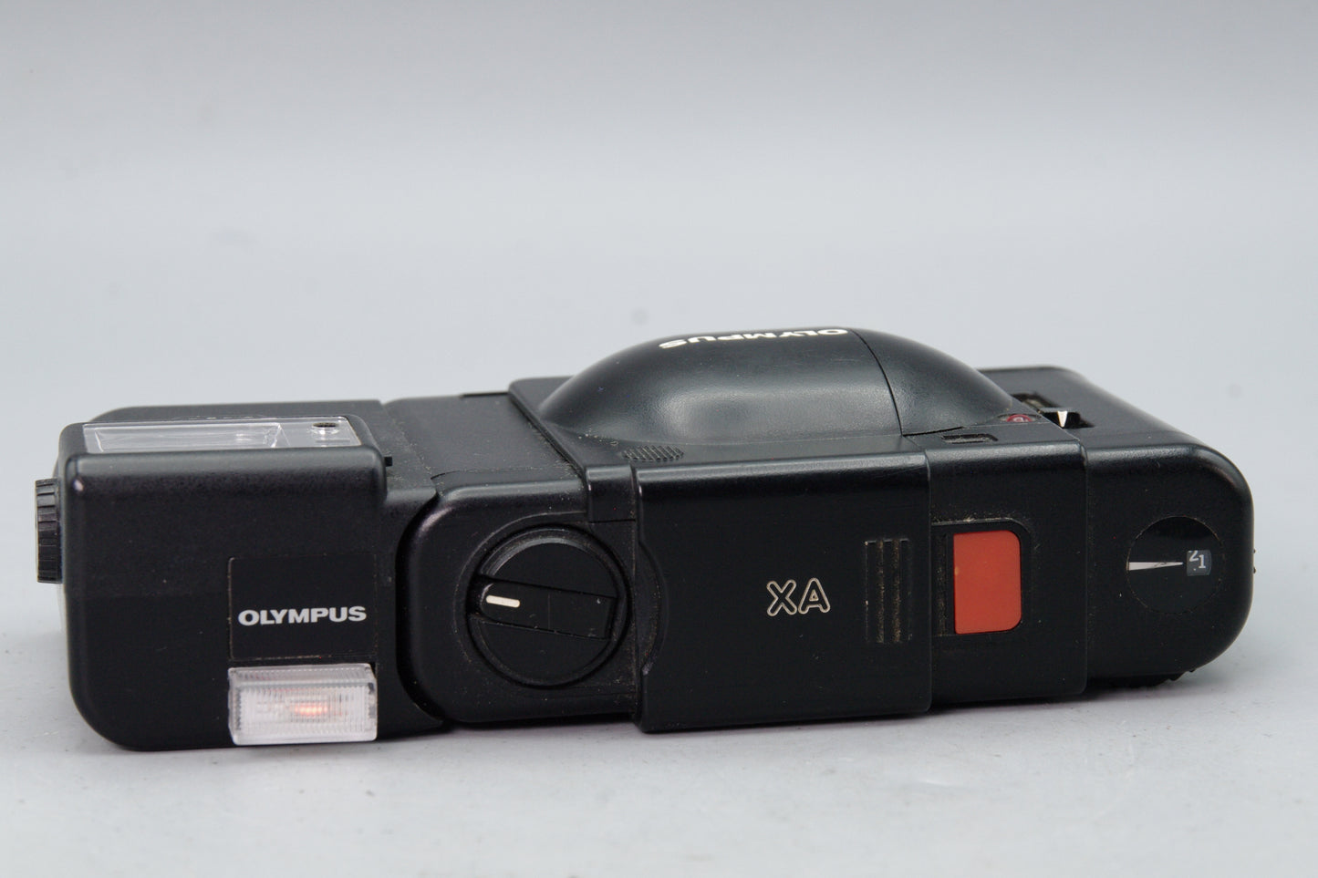 Olympus XA 35mm Rangefinder Camera + A11 Flash – Tested – Very Good Cond