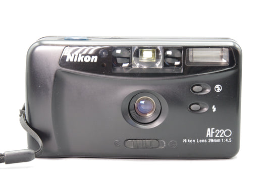 Nikon AF220 35mm Film Camera – Working – Back Hinge Broken – Still Usable