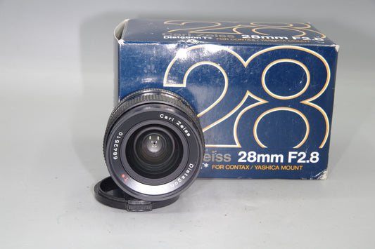 Carl Zeiss Distagon 28mm f/2.8 T* Lens – Contax/Yashica Mount – Boxed – Germany