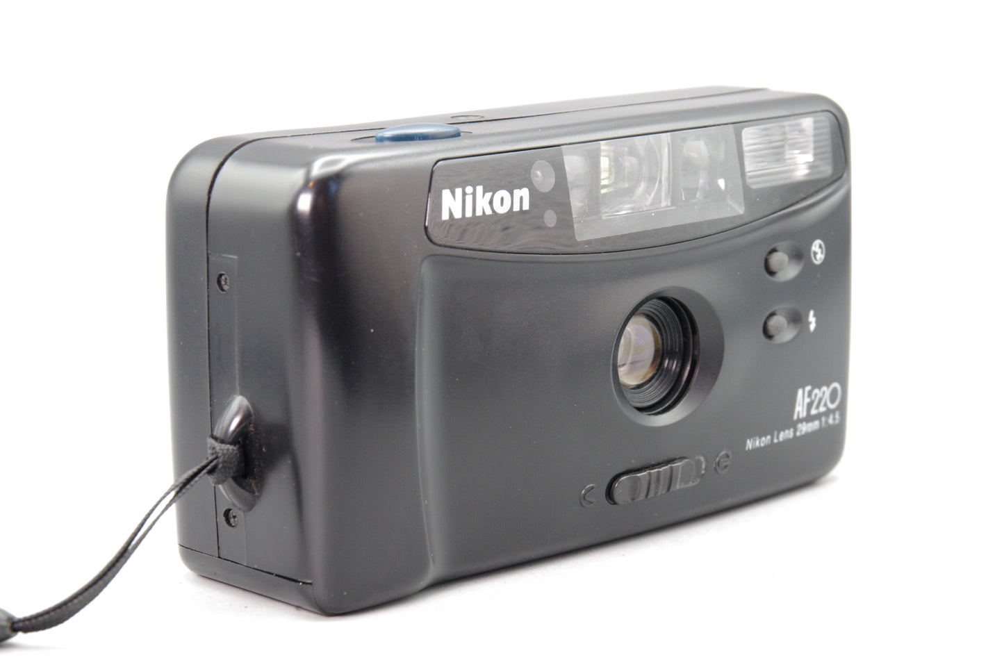 Nikon AF220 35mm Film Camera – Working – Back Hinge Broken – Still Usable