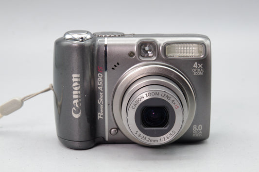 Canon PowerShot A590 IS Digital Camera – 8MP – Tested – Fully Working VGC